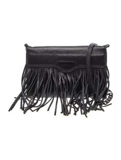 Pre-owned Rebecca Minkoff Leather Evening Bag In Black