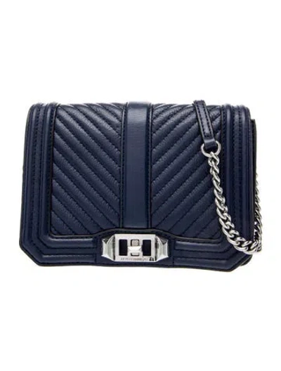 Pre-owned Rebecca Minkoff Leather Evening Bag In Blue