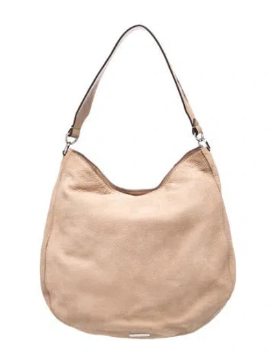 Pre-owned Rebecca Minkoff Leather Hobo In Neutrals