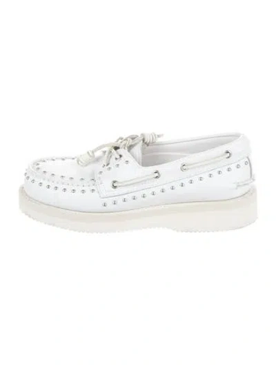 Pre-owned Rebecca Minkoff Leather Loafers In White