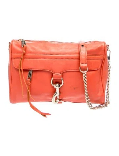 Pre-owned Rebecca Minkoff Leather Messenger Bag In Red