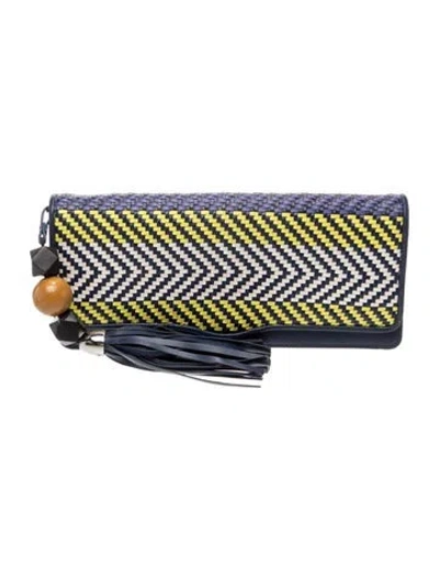Pre-owned Rebecca Minkoff Leather Minaudière In Blue