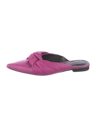 Pre-owned Rebecca Minkoff Leather Mules In Pink
