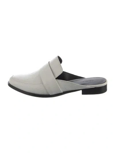 Pre-owned Rebecca Minkoff Leather Mules In White