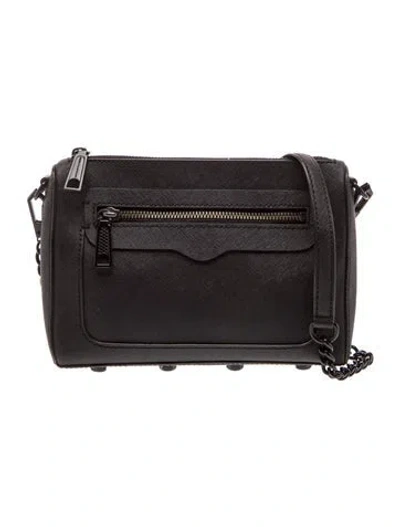 Pre-owned Rebecca Minkoff Leather Portfolio In Black