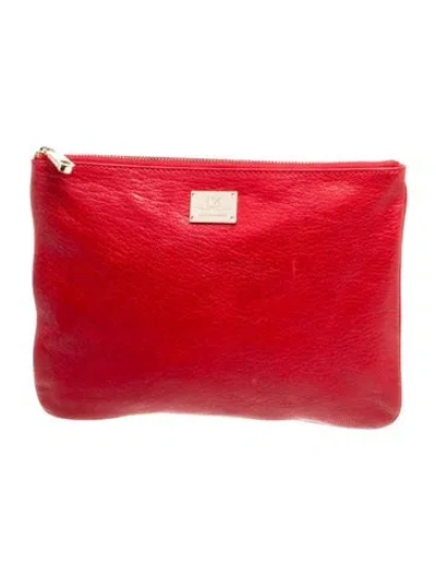 Pre-owned Rebecca Minkoff Leather Portfolio In Red