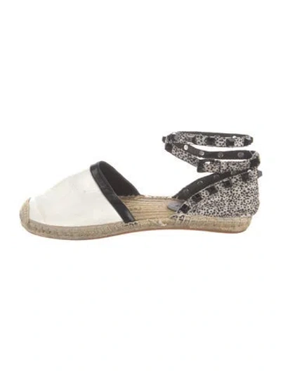 Pre-owned Rebecca Minkoff Leather Printed D'orsay Flats In Multi