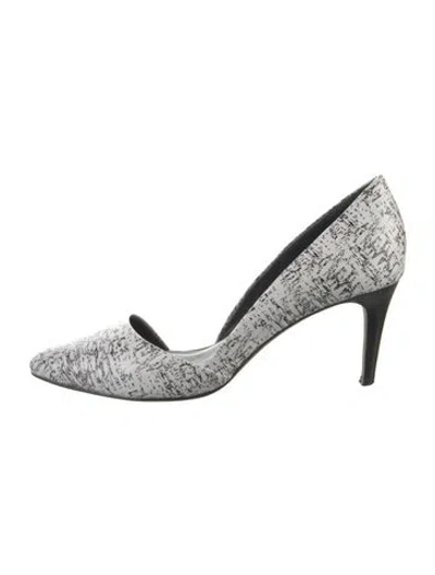 Pre-owned Rebecca Minkoff Leather Printed D'orsay Pumps In Multi