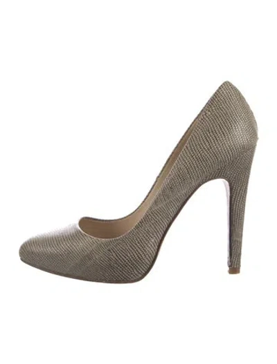 Pre-owned Rebecca Minkoff Leather Pumps In Neutral