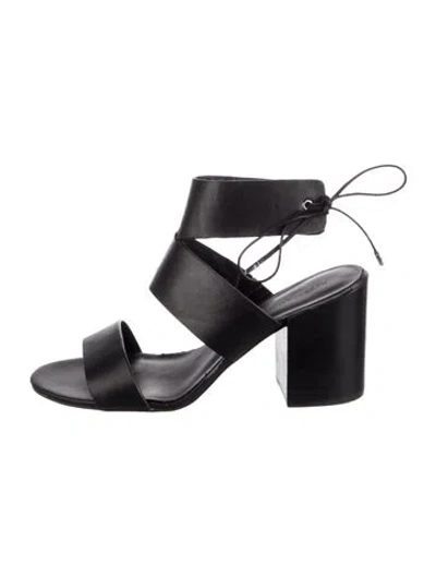 Pre-owned Rebecca Minkoff Leather Sandals In Black