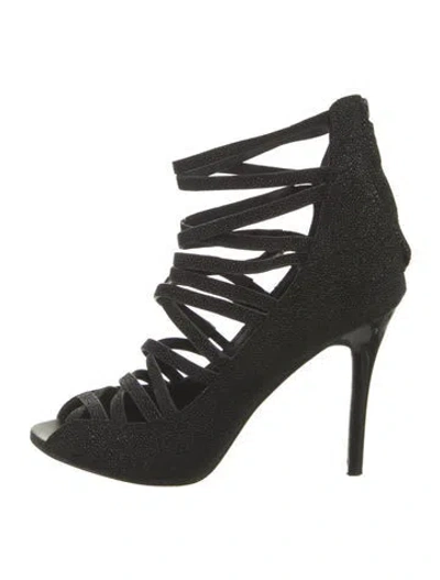 Pre-owned Rebecca Minkoff Leather Sandals In Black