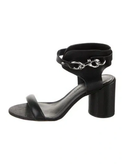 Pre-owned Rebecca Minkoff Leather Sandals In Black
