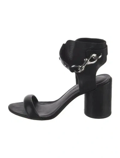 Pre-owned Rebecca Minkoff Leather Sandals In Black
