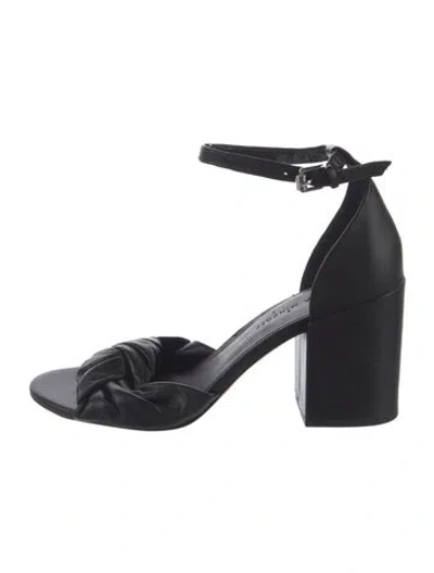 Pre-owned Rebecca Minkoff Leather Sandals In Black