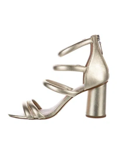 Pre-owned Rebecca Minkoff Leather Sandals In Gold