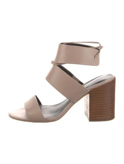 Pre-owned Rebecca Minkoff Leather Sandals In Neutral
