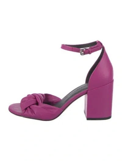 Pre-owned Rebecca Minkoff Leather Sandals In Purple