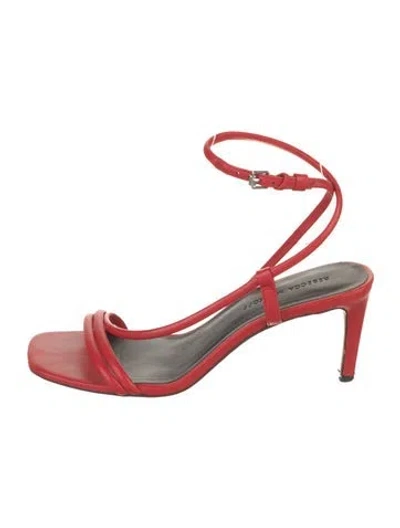 Pre-owned Rebecca Minkoff Leather Sandals In Red