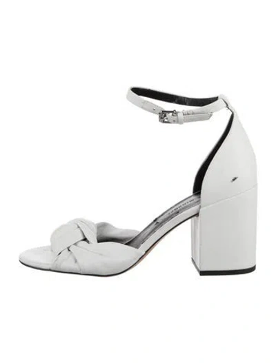 Pre-owned Rebecca Minkoff Leather Sandals In White