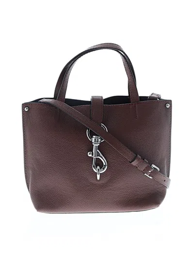 Pre-owned Rebecca Minkoff Leather Satchel In Burgundy