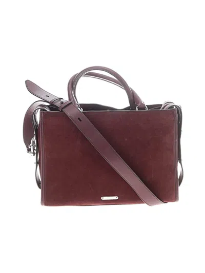 Pre-owned Rebecca Minkoff Leather Satchel In Burgundy