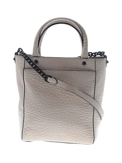 Pre-owned Rebecca Minkoff Leather Satchel In Gray