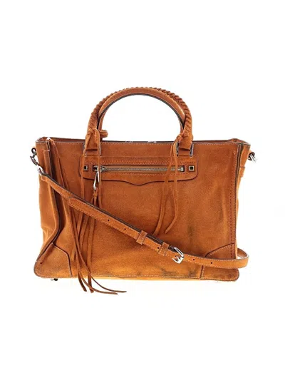 Pre-owned Rebecca Minkoff Leather Satchel In Orange