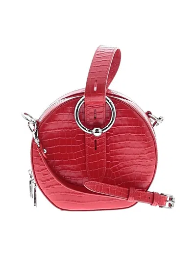 Pre-owned Rebecca Minkoff Leather Satchel In Red