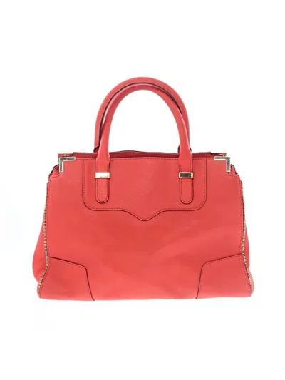 Pre-owned Rebecca Minkoff Leather Satchel In Red
