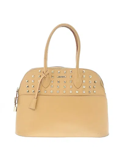 Pre-owned Rebecca Minkoff Leather Satchel In Tan
