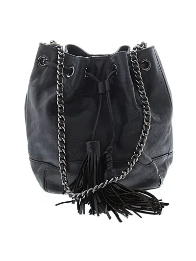 Pre-owned Rebecca Minkoff Leather Shoulder Bag In Black
