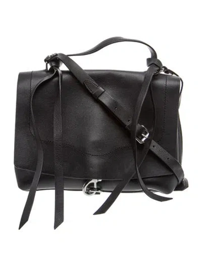 Pre-owned Rebecca Minkoff Leather Shoulder Bag In Black