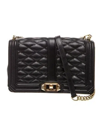 Pre-owned Rebecca Minkoff Leather Shoulder Bag In Black