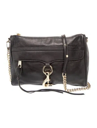 Pre-owned Rebecca Minkoff Leather Shoulder Bag In Black