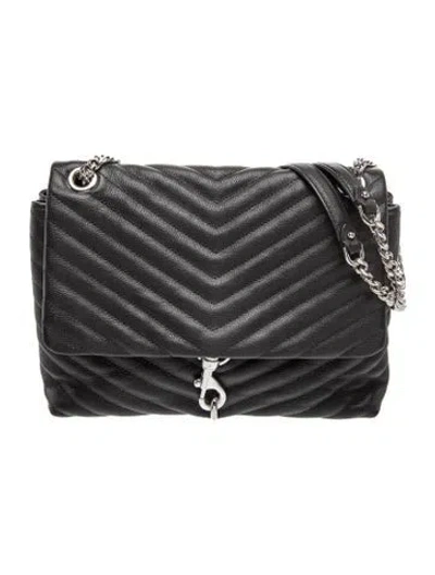 Pre-owned Rebecca Minkoff Leather Shoulder Bag In Black
