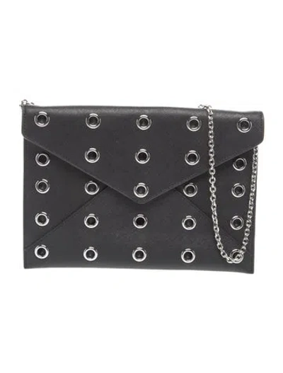 Pre-owned Rebecca Minkoff Leather Shoulder Bag In Black