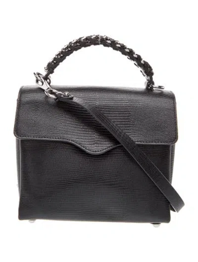 Pre-owned Rebecca Minkoff Leather Shoulder Bag In Black