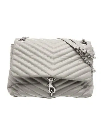 Pre-owned Rebecca Minkoff Leather Shoulder Bag In Gray