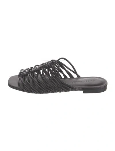 Pre-owned Rebecca Minkoff Leather Slides In Multi