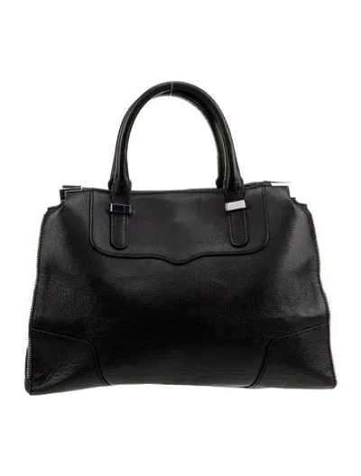 Pre-owned Rebecca Minkoff Leather Top Handle Bag In Black