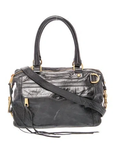 Pre-owned Rebecca Minkoff Leather Top Handle Bag In Black