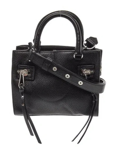 Pre-owned Rebecca Minkoff Leather Top Handle Bag In Black