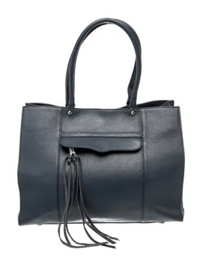 Pre-owned Rebecca Minkoff Leather Top Handle Bag In Blue