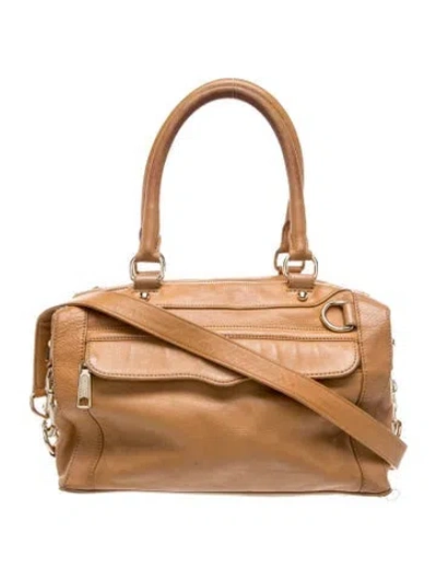 Pre-owned Rebecca Minkoff Leather Top Handle Bag In Brown