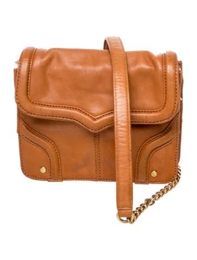 Pre-owned Rebecca Minkoff Leather Top Handle Bag In Brown