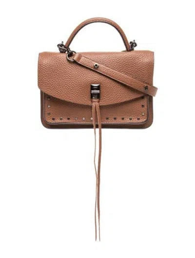 Pre-owned Rebecca Minkoff Leather Top Handle Bag In Brown
