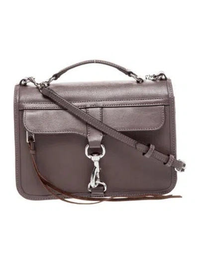 Pre-owned Rebecca Minkoff Leather Top Handle Bag In Gray