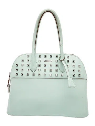 Pre-owned Rebecca Minkoff Leather Top Handle Bag In Green