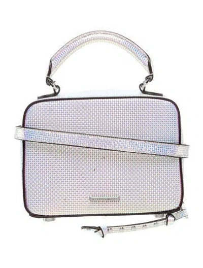 Pre-owned Rebecca Minkoff Leather Top Handle Bag In Metallic/pink
