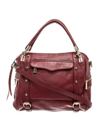 Pre-owned Rebecca Minkoff Leather Top Handle Bag In Purple